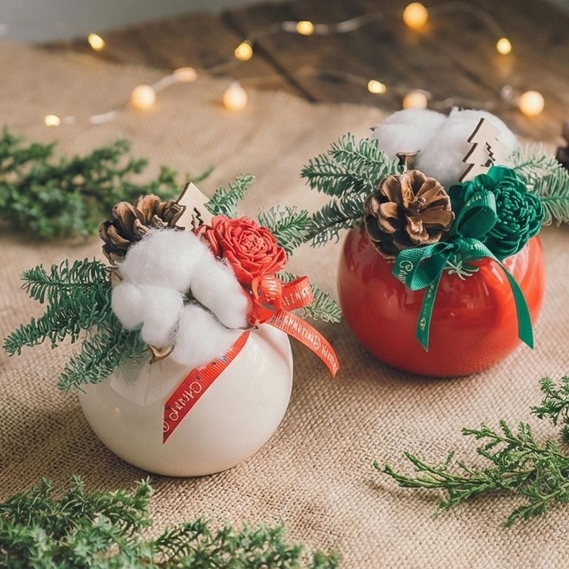 【 森之語・聖誕圓舞曲 】耶誕小盆花